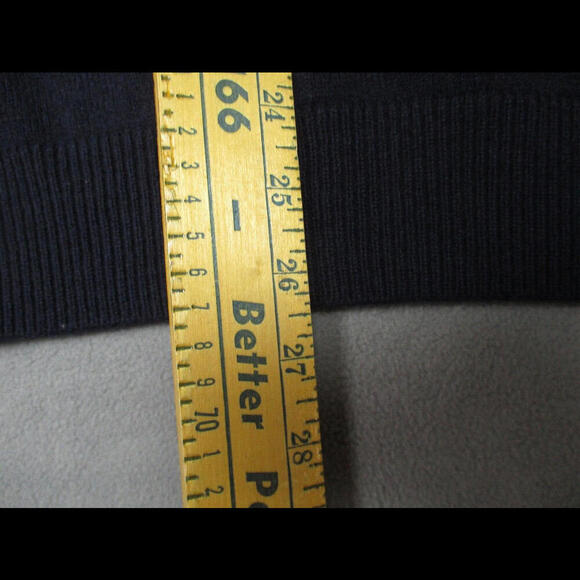 LL Bean 100% Lambs Wool Sweater Large Mens  V Neck Rib Knit Collar Lot of 2 - Picture 2 of 6